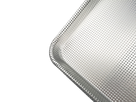 26 × 18 بوصة 1.2mm علبة معدنية مثقوبة ورقة الخبز مسطحة مثقوبة ورقة الألومنيوم سلك في الاطار ورقة علبة