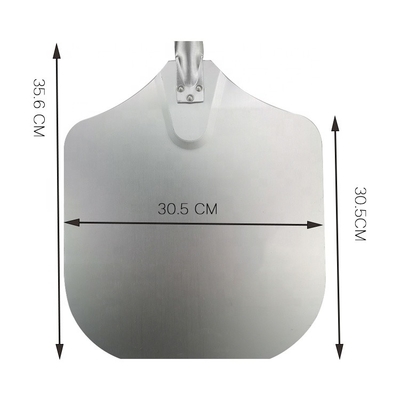 12'*14'*36' مستطيل عقدة خشبية معدنية قشرة بيتزا الألومنيوم مجرفة بيتزا 91 سم