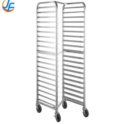 RK Bakeware الصين خدمة الغذاء NSF 15 طبقة 30 وعاءات SUS304 سلة الخبز عربة الفرن رف مزدوج رف