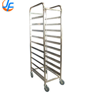 RK Bakeware الصين-التجارية المطاعم الفولاذ المقاوم للصدأ Gastronorm طعام الدرج رف عربة GN1/1
