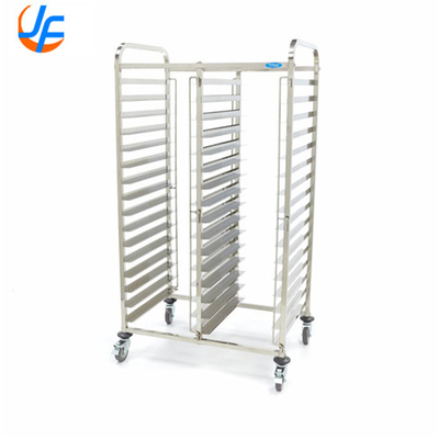 RK Bakeware الصين-10 ورقة الألومنيوم التخزين عربة التبريد مع رف مفتوح، الخبز بيتزا الخبز الرف المتنقل