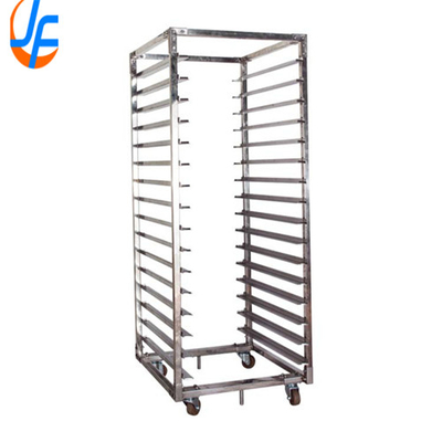 RK Bakeware الصين-10 ورقة الألومنيوم التخزين عربة التبريد مع رف مفتوح، الخبز بيتزا الخبز الرف المتنقل