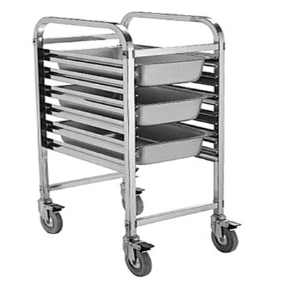 RK Bakeware الصين خدمة الطعام NSF مطعم Gn1/1 مخبز عربة الطعام / عربة الفولاذ المقاوم للصدأ المحمولة