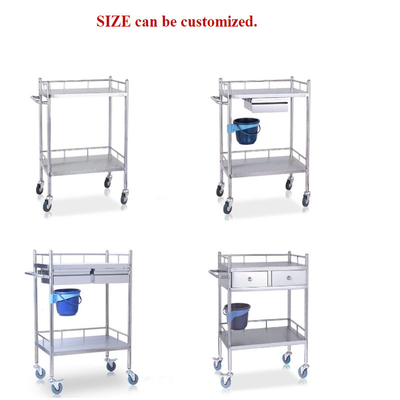 RK Bakeware الصين خدمة الطعام NSF مستشفى الفولاذ المقاوم للصدأ العربة الطبية مع الأدراج