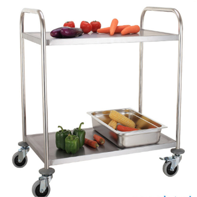 RK Bakeware الصين خدمة الطعام NSF عربة الفولاذ المقاوم للصدأ مع عجلات سهلة التعامل عربة التعبئة
