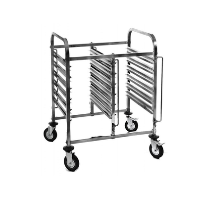 RK Bakeware الصين الخدمات الغذائية NSF صفين الدرج الدرج عربة الفولاذ المقاوم للصدأ