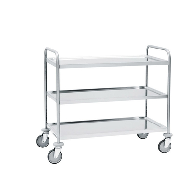 Rk Bakeware China-Z Frame 20 Pan End Load Stainless Steel Nesting Trolley Bun Sheet Pan Rack - تم تجميعه