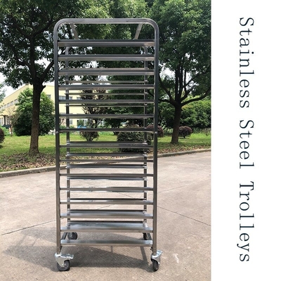 Rk Bakeware الصين الفولاذ المقاوم للصدأ Z Frame Nesting Rack Trolley لإنتاج المخبز