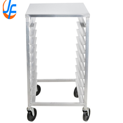 RK Bakeware China-6 Pan End Load Undercounter Work Top Sheet / Bun Pan Rack مع قنوات جانبية