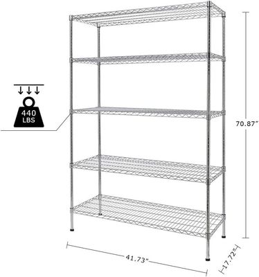 Rk Bakeware الصين الخدمات الغذائية التجارية سقف الأسلاك المعدنية الثقيلة التخزين رف وحدة رف للمطبخ
